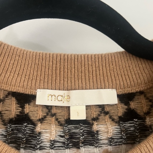 Maje argyle sweater size s - Picture 4 of 5